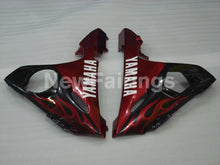 Cargar imagen en el visor de la galería, Black and Red Flame - YZF-R6 05 Fairing Kit