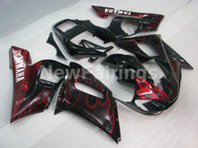 Cargar imagen en el visor de la galería, Black and Red Flame - YZF-R6 98-02 Fairing Kit