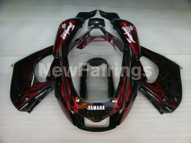 Black and Red Flame - YZF1000R Thunderace 96-05 Fairing Kit