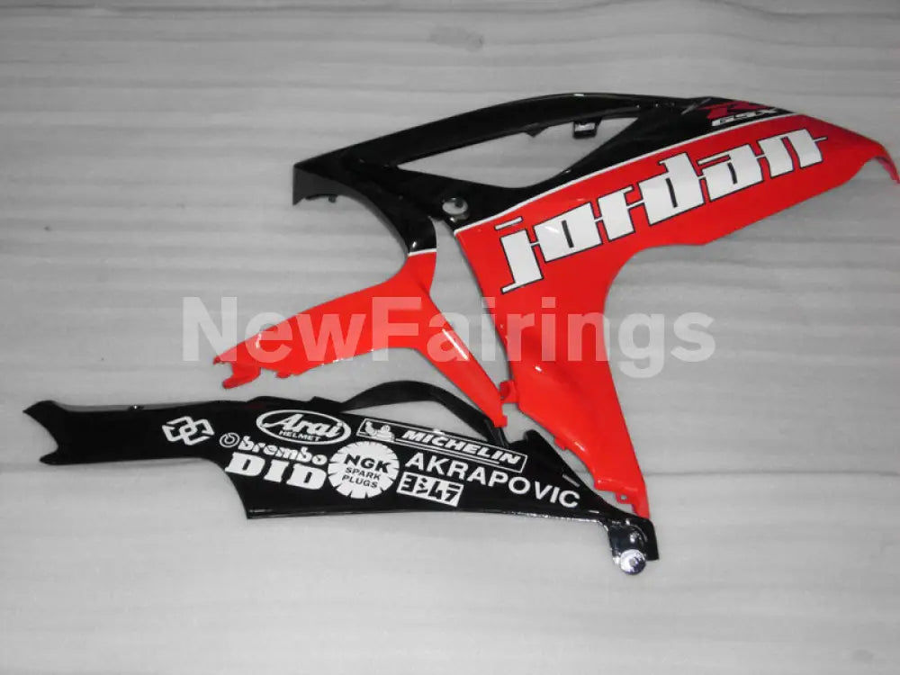 Black and Red Jordan - GSX-R750 06-07 Fairing Kit