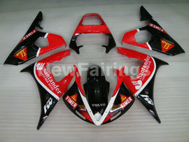 Black and Red Santander - YZF-R6 05 Fairing Kit