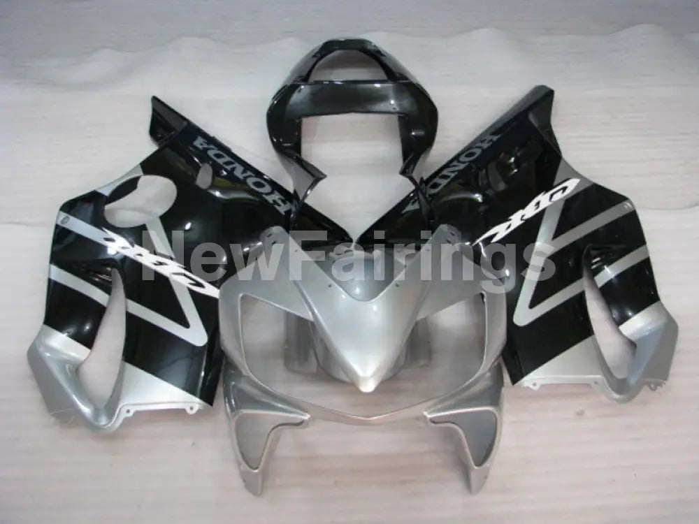 Black and Silver Factory Style - CBR600 F4i 01-03 Fairing Kit