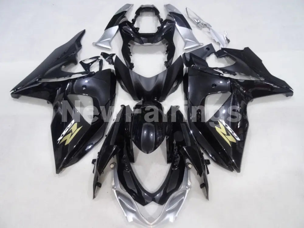 Black and Silver Factory Style - GSX-R1000 09-16 Fairing Kit