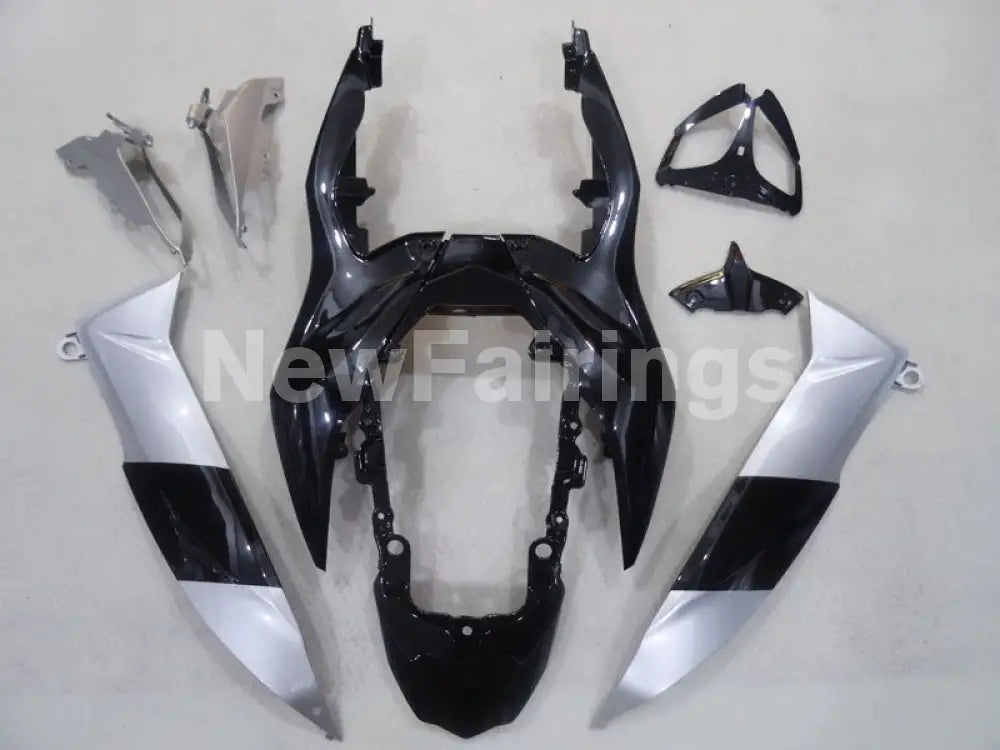 Black and Silver Factory Style - GSX-R1000 09-16 Fairing Kit