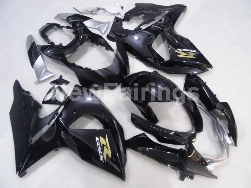 Black and Silver Factory Style - GSX-R1000 09-16 Fairing Kit