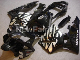 Black and Silver Fire - CBR600RR 03-04 Fairing Kit