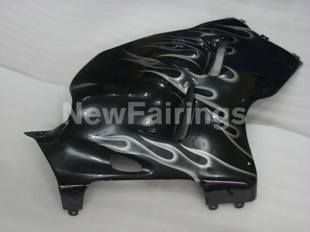 Black and Silver Flame - GSX1300R Hayabusa 99-07 Fairing Kit