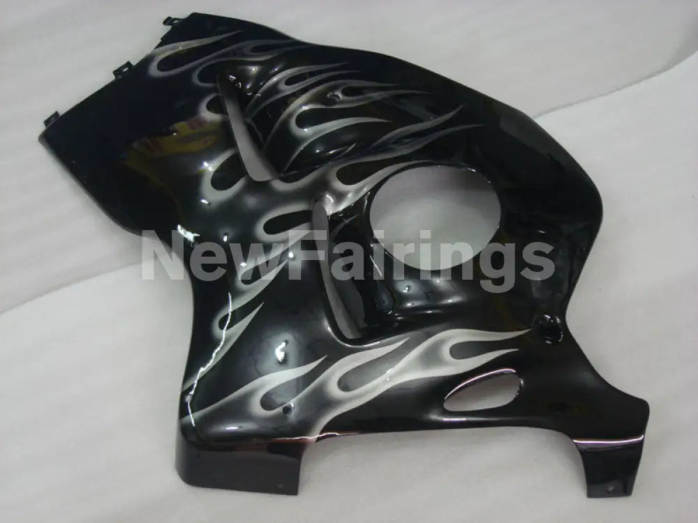 Black and Silver Flame - GSX1300R Hayabusa 99-07 Fairing Kit