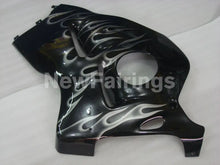Cargar imagen en el visor de la galería, Black and Silver Flame - GSX1300R Hayabusa 99-07 Fairing Kit