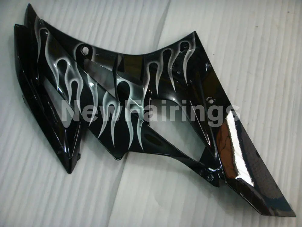 Black and Silver Flame- YZF-R6 06-07 Fairing Kit