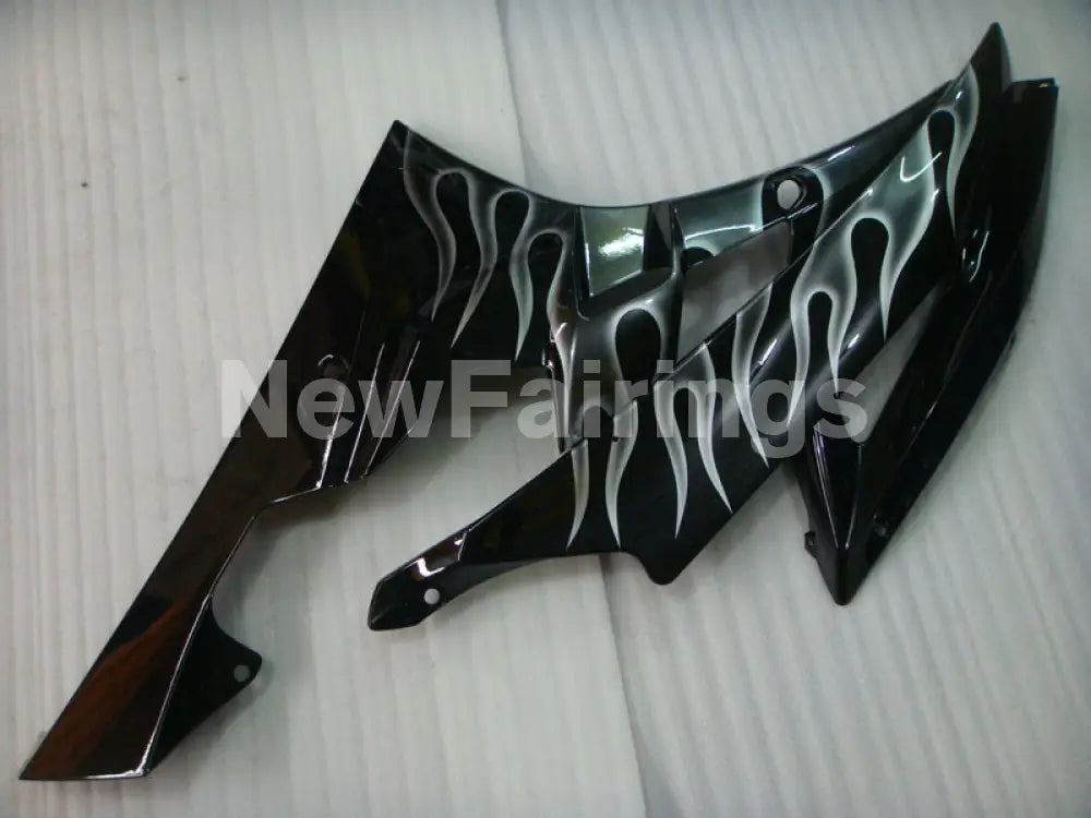 Black and Silver Flame- YZF-R6 06-07 Fairing Kit