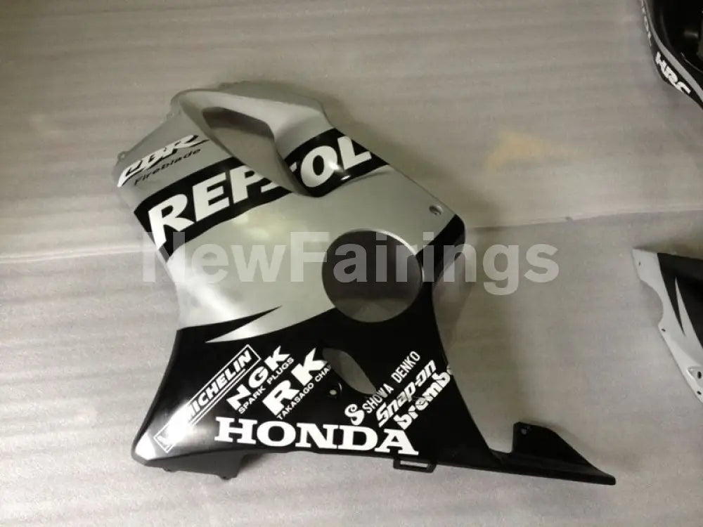 Black and Silver Repsol - CBR600 F4i 01-03 Fairing Kit