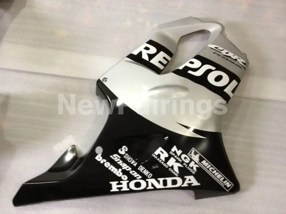 Black and Silver Repsol - CBR600 F4i 01-03 Fairing Kit