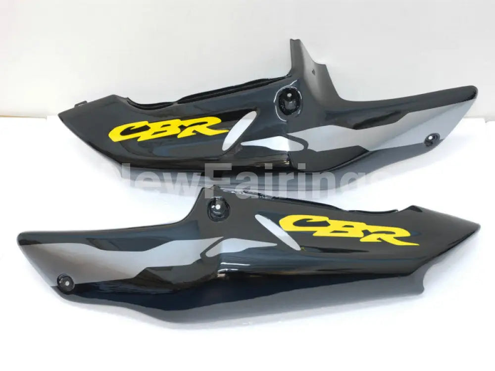 Black and Silver Yellow Factory Style - CBR 919 RR 98-99 Fairing Kit