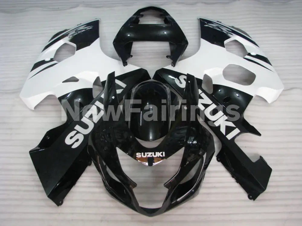 Black and White Factory Style - GSX-R600 04-05 Fairing Kit