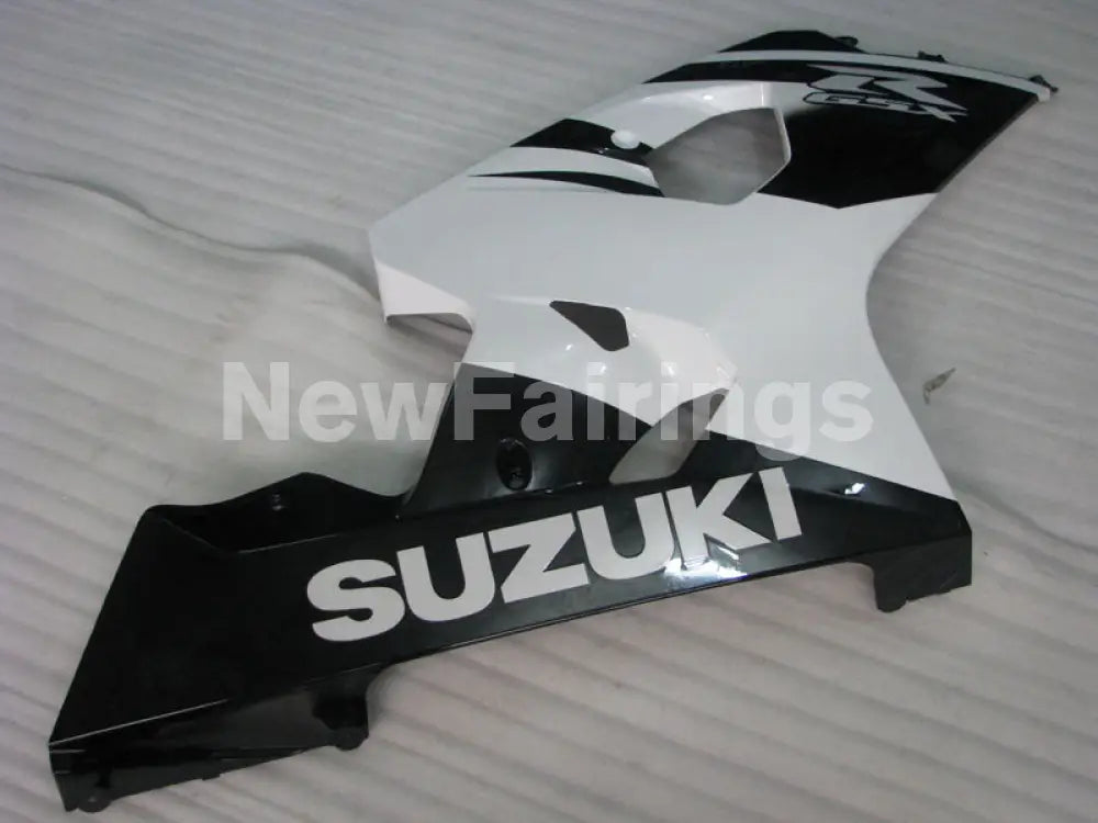 Black and White Factory Style - GSX-R600 04-05 Fairing Kit