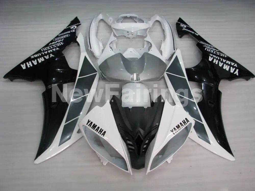 Black and White Factory Style - YZF-R6 08-16 Fairing Kit