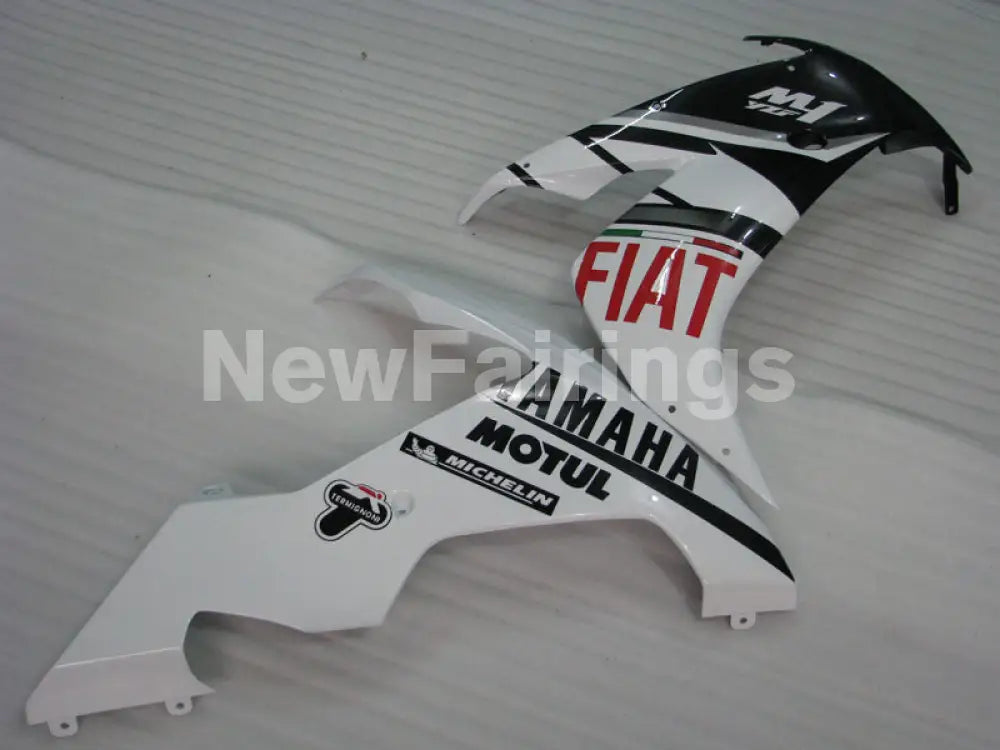 Black and White FIAT - YZF-R1 04-06 Fairing Kit