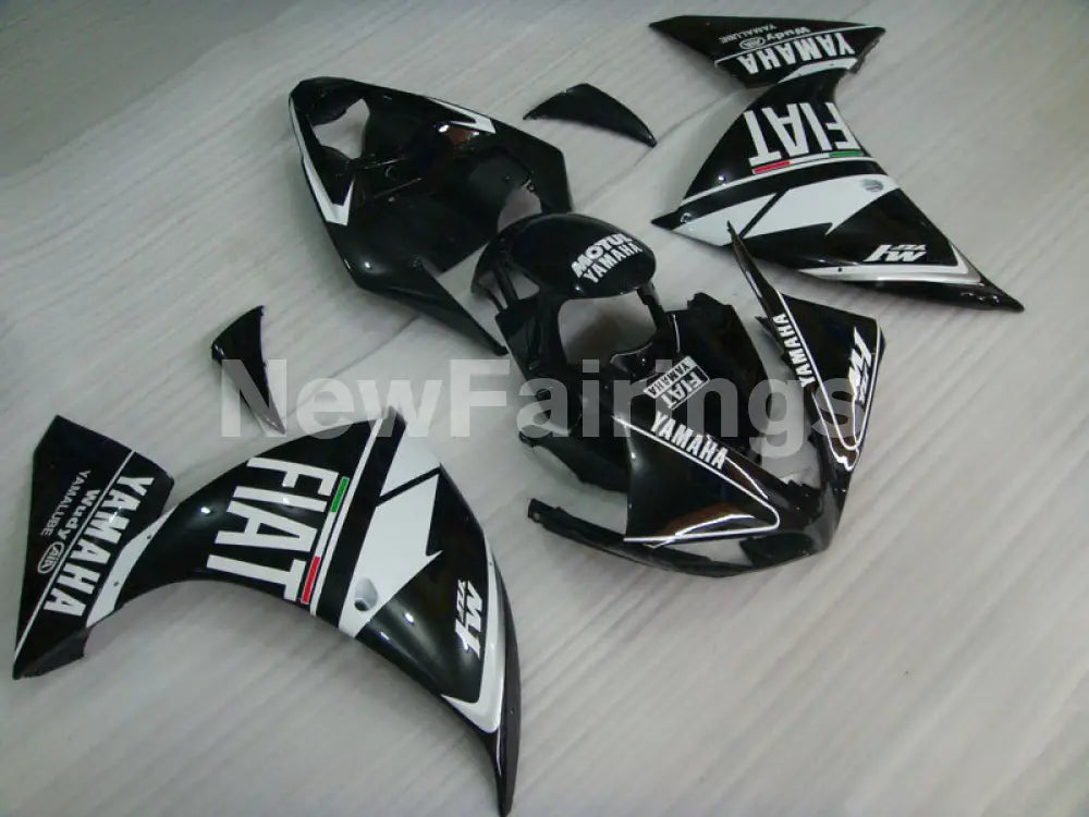 Black and White FIAT - YZF-R1 09-11 Fairing Kit