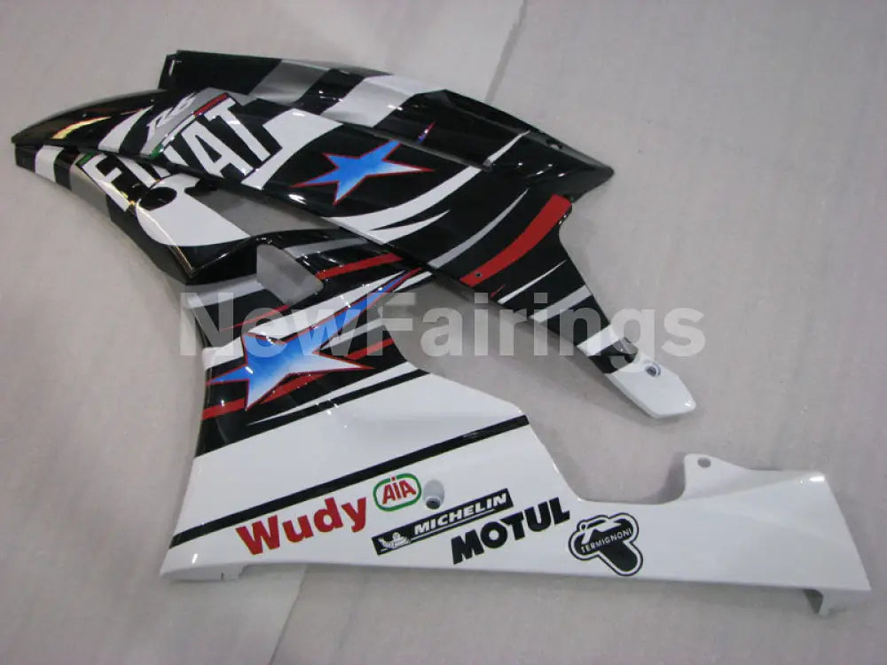 Black and White FIAT - YZF-R6 06-07 Fairing Kit