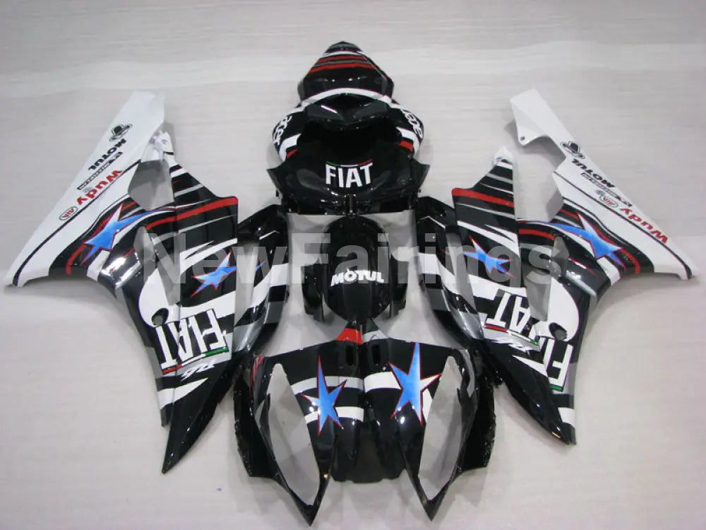 Black and White FIAT - YZF-R6 06-07 Fairing Kit