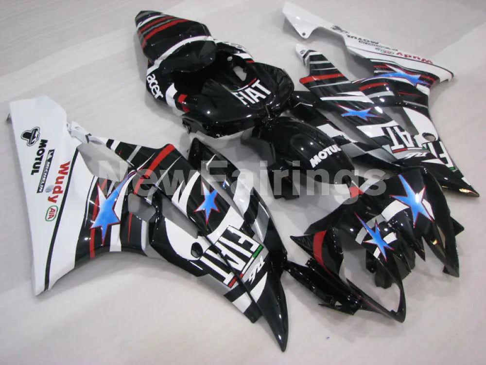 Black and White FIAT - YZF-R6 06-07 Fairing Kit