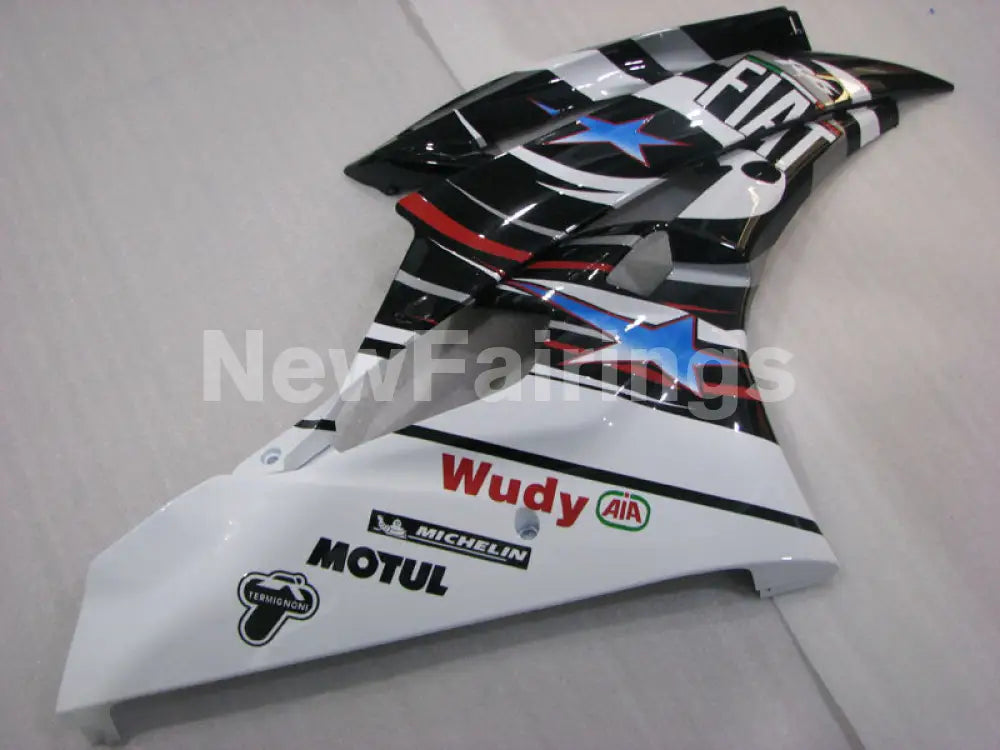 Black and White FIAT - YZF-R6 06-07 Fairing Kit