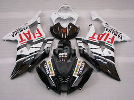 Black and White FIAT - YZF-R6 08-16 Fairing Kit