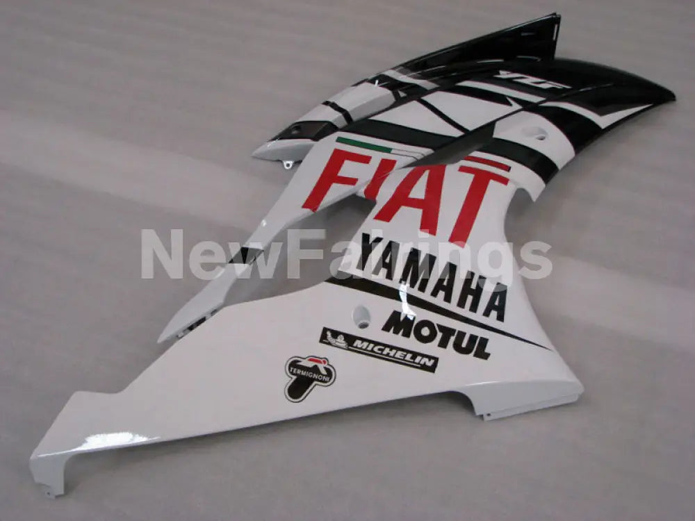 Black and White FIAT - YZF-R6 08-16 Fairing Kit