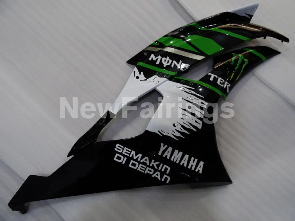 Black and White Green Monster - YZF-R6 08-16 Fairing Kit