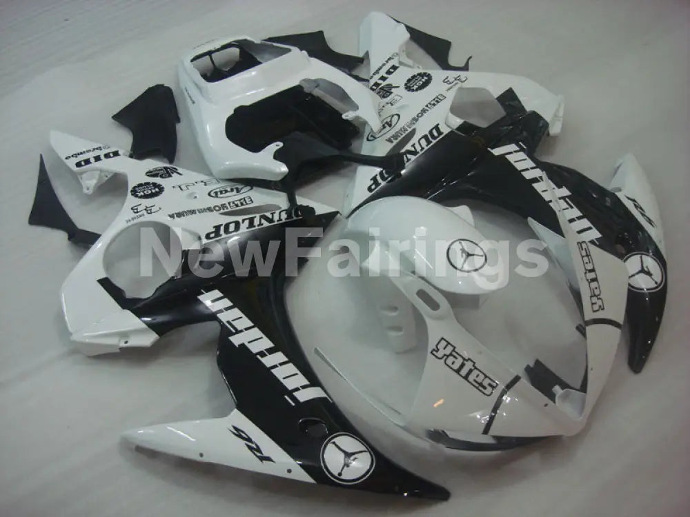 Black and White Jordan - YZF-R6 05 Fairing Kit