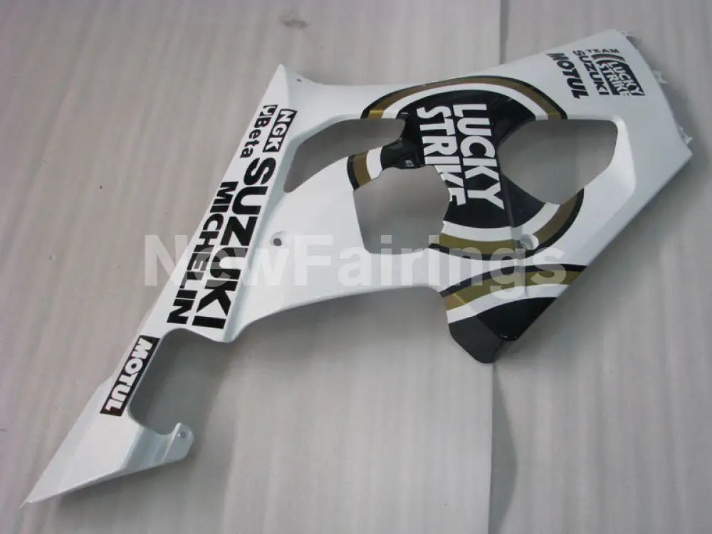 Black and White Lucky Strike - GSX-R1000 03-04 Fairing Kit