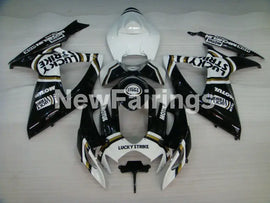 Black and White Lucky Strike - GSX-R600 06-07 Fairing Kit