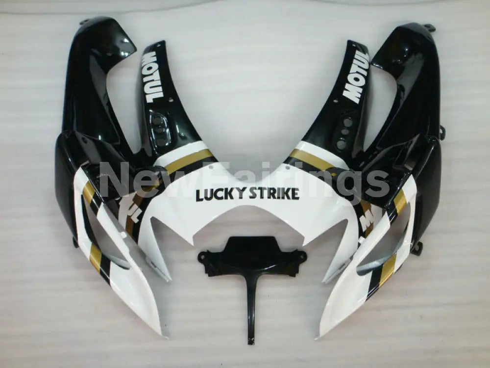 Black and White Lucky Strike - GSX-R600 06-07 Fairing Kit