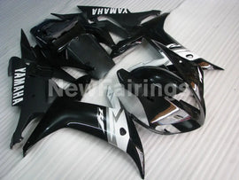 Black and White Matt Black Factory Style - YZF-R1 02-03 Fairing Kit