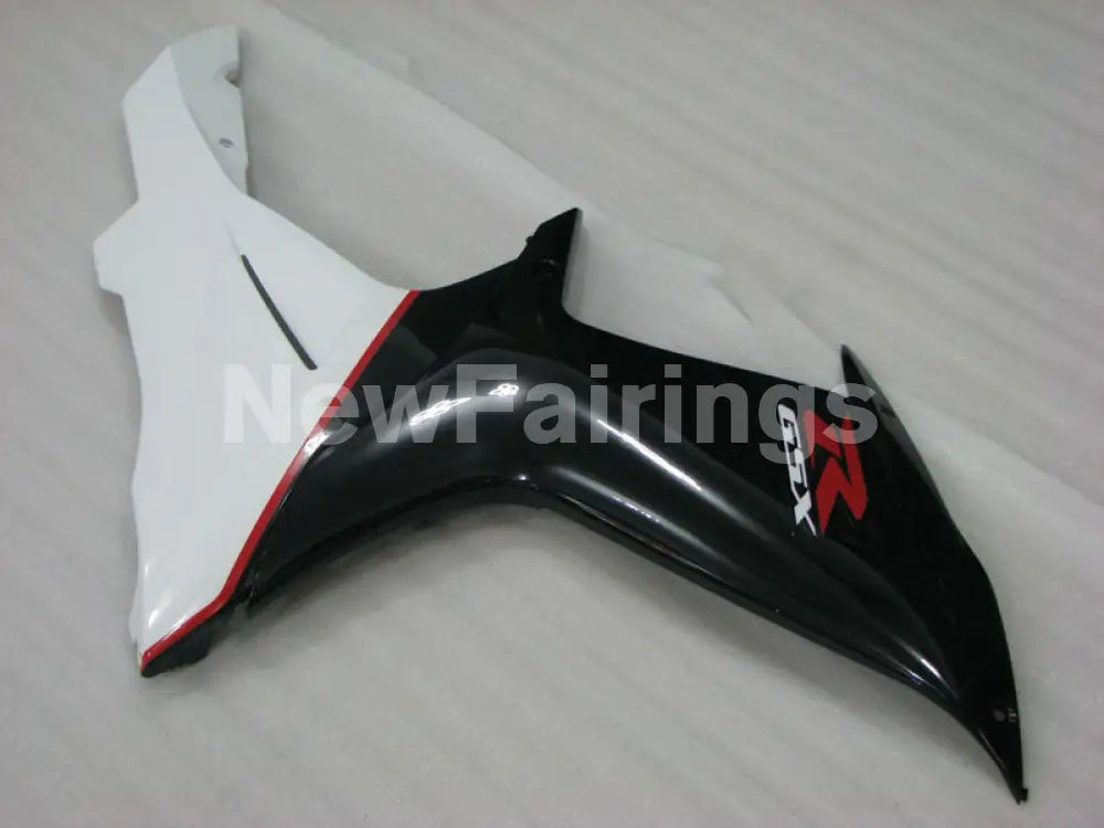 Black and White Red Factory Style - GSX-R600 11-24 Fairing Kit