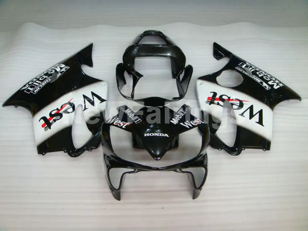 Black and White West - CBR600 F4i 01-03 Fairing Kit