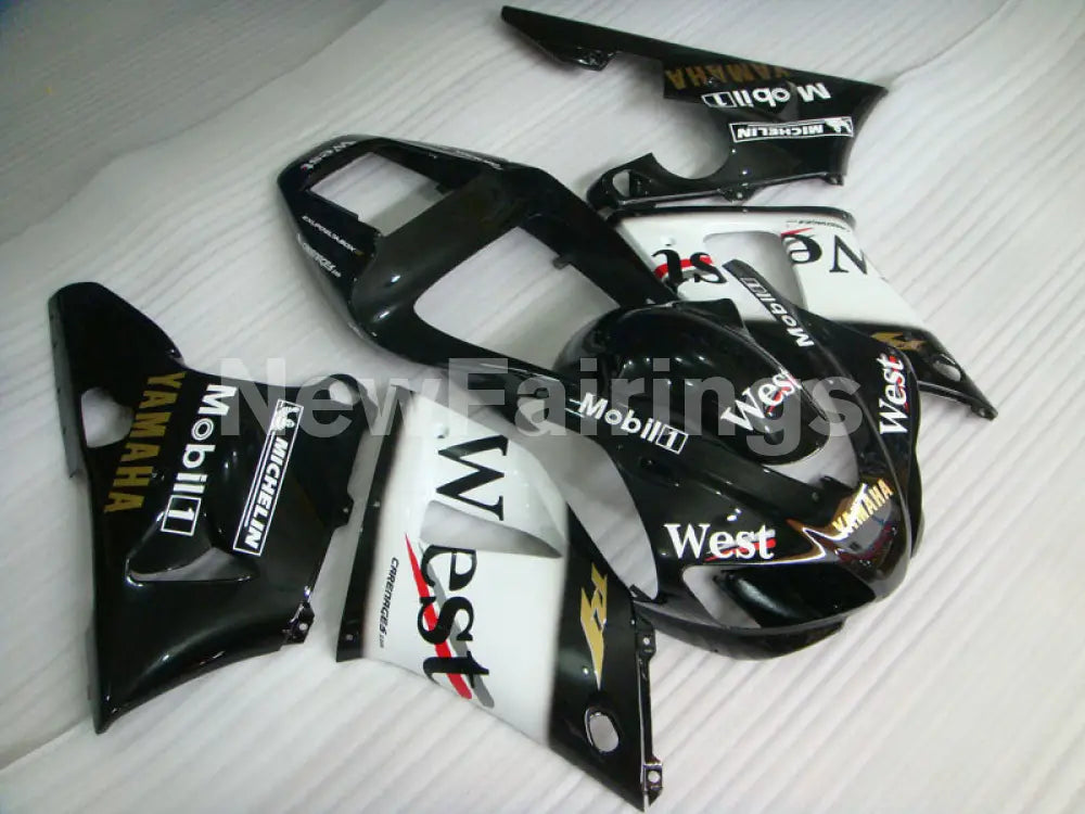 Black and White West - YZF-R1 98-99 Fairing Kit