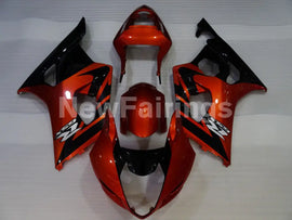 Black and Wine Red Factory Style - GSX-R1000 03-04 Fairing Kit