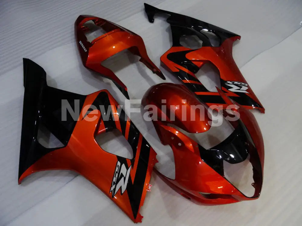 Black and Wine Red Factory Style - GSX-R1000 03-04 Fairing Kit