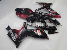 Cargar imagen en el visor de la galería, Black and Wine Red Factory Style - GSX-R600 06-07 Fairing Kit