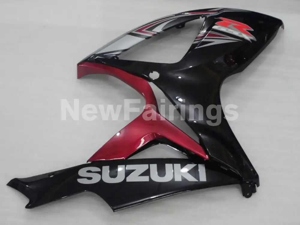 Black and Wine Red Factory Style - GSX-R600 06-07 Fairing Kit