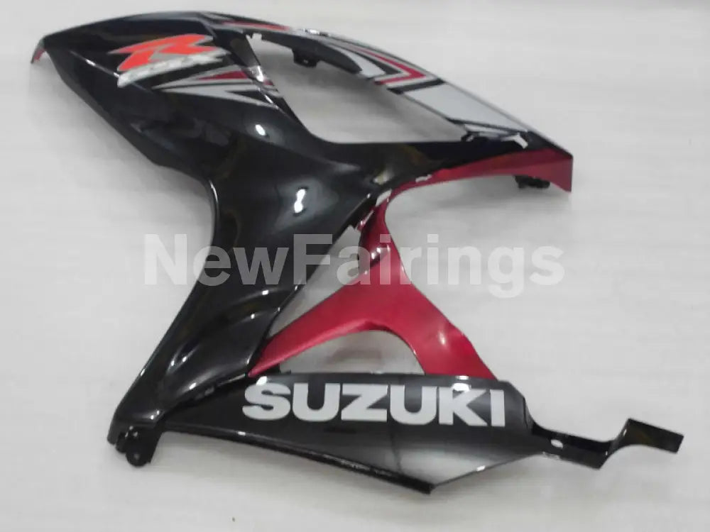 Black and Wine Red Factory Style - GSX-R600 06-07 Fairing Kit