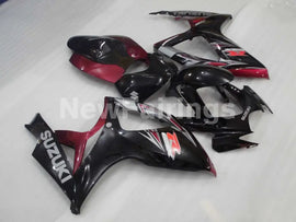 Black and Wine Red Factory Style - GSX-R750 06-07 Fairing Kit
