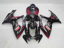 Cargar imagen en el visor de la galería, Black and Wine Red Factory Style - GSX-R750 06-07 Fairing Kit