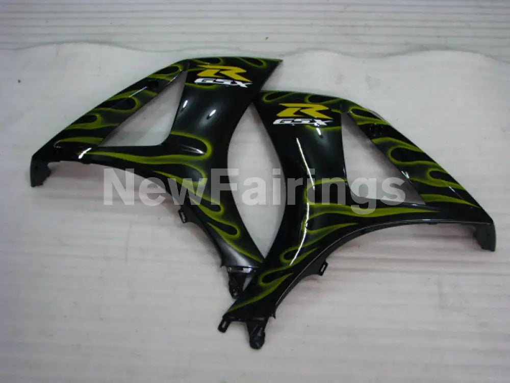Black and Yellow Flame - GSX-R1000 07-08 Fairing Kit