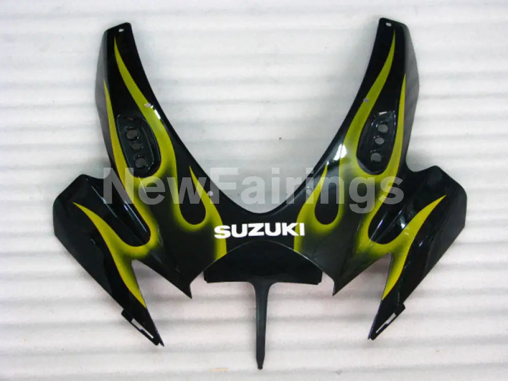 Black and Yellow Flame - GSX-R600 06-07 Fairing Kit