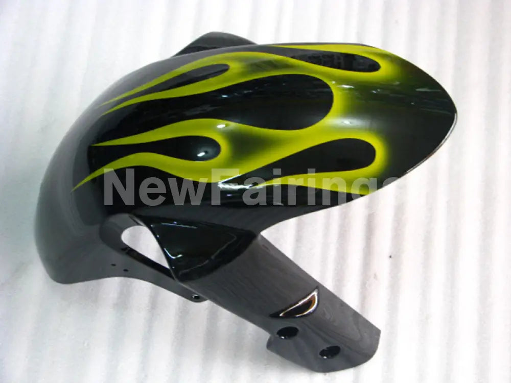 Black and Yellow Flame - GSX-R600 06-07 Fairing Kit