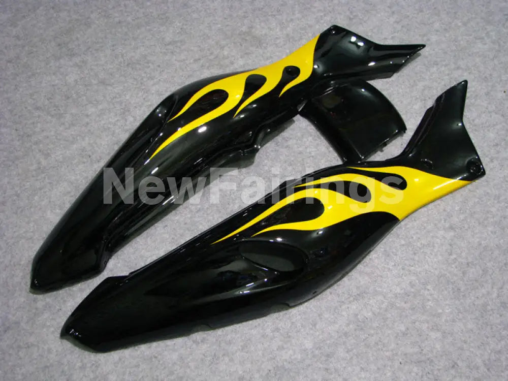 Black and Yellow Flame - YZF1000R Thunderace 96-05 Fairing Kit