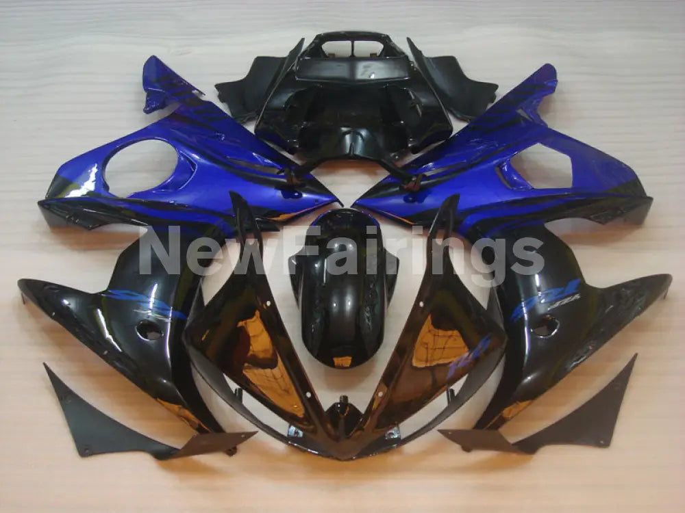 Black Blue Factory Style - YZF-R6 03-04 Fairing Kit